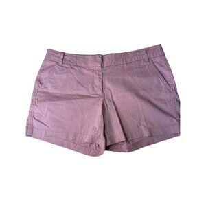 J.Crew Chino 4" Shorts Womens Size 12 Dusty Pink 100% Cotton Casual Summer Wear